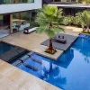 Himalayan sandstone pool coping tiles drop face by stone pavers melbourne, sydney