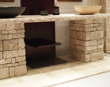 Ivory Travertine Loose Wall Cladding Stone, biege tiles, cream tiles cladding by stone pavers melbourne