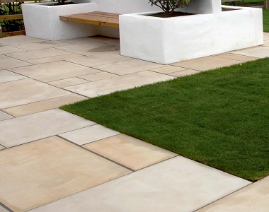Outdoor Sandstone Tiles with a honed finish by stone pavers melbourne, sydney, brisbane, canberra