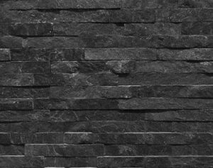 Black Stackstone Wall Cladding 