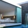 black ebony stone wall cladding tiles, natural stone tiles, water feature stone tiles, fireplace stone tiles by stone pavers melbourne, sydney, canberra.