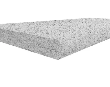 dove granite bullnose pool coping tiles, white coping, light pool coping by stone pavers australia