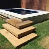 shell white limestone bullnose pool coping tiles, white pool coping tiles, round edge coping stone pavers melbourne