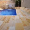 teakwood sandstone pavers and tiles, yellow tiles, ochre tiles, pool pavers and pool coping melbourne, sydney, brisbane, canberra, adelaide