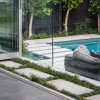 white granite pavers