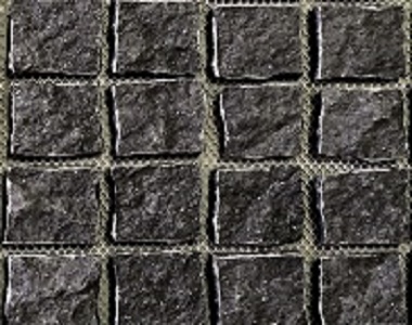 cobblestone pavers - midnight black natural split