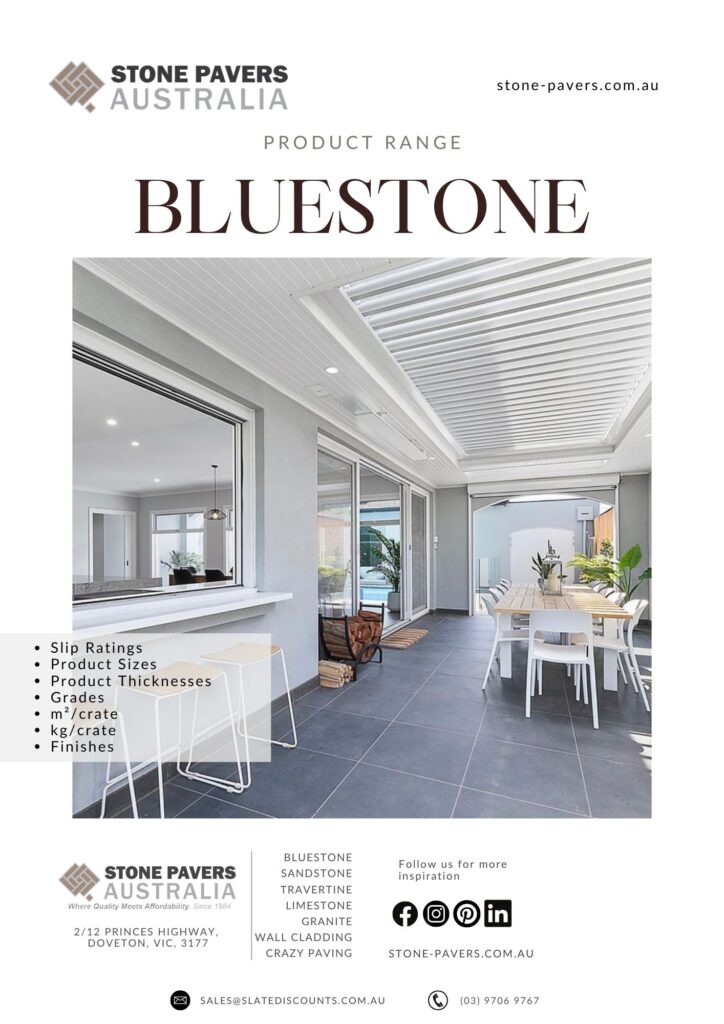 stone pavers bluestone product specification