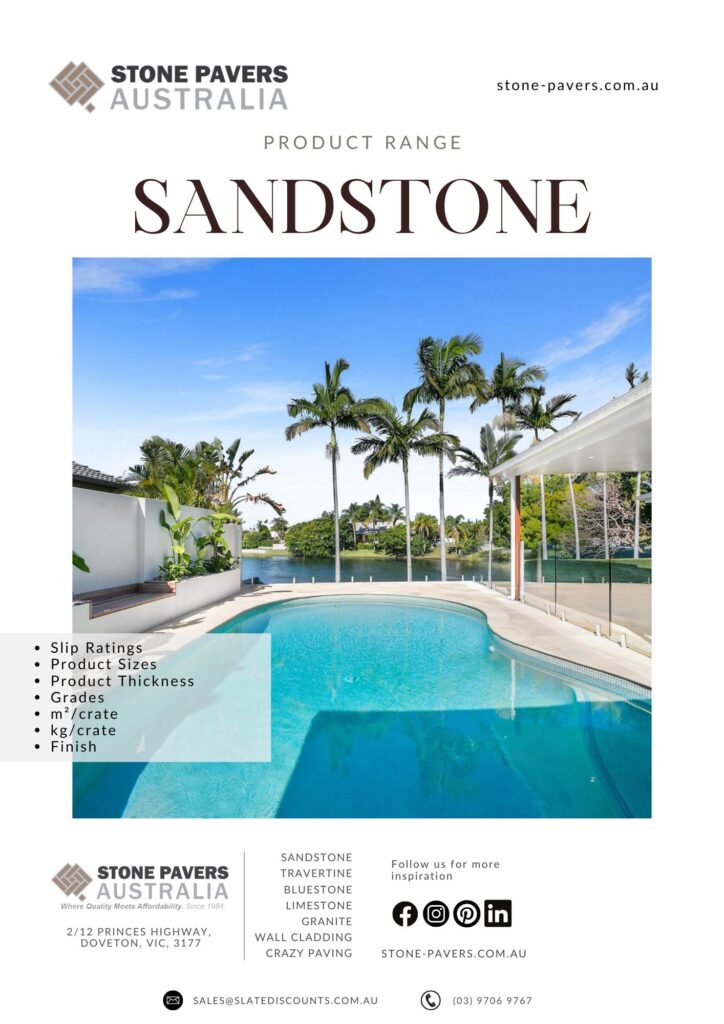 stone pavers sandstone pool coping product specification