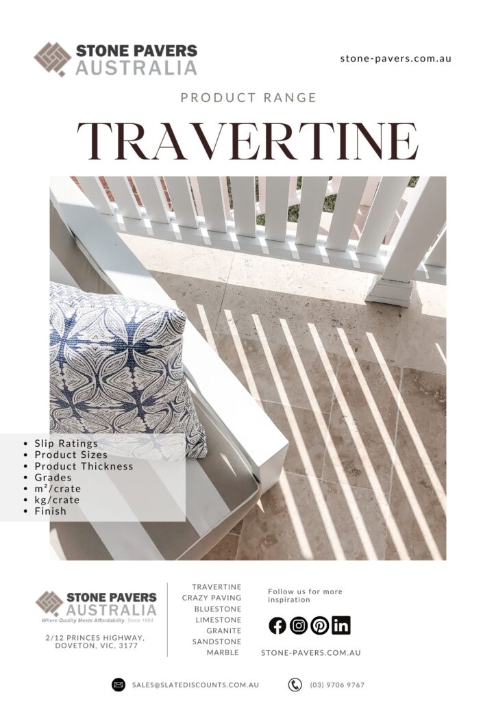 stone pavers travertine product specification