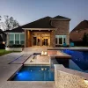 Noce Travertine Drop Face Pool Coping Tiles, dark tiles, brown tiles, ochre tiles, stone pavers melbourne, hobart, sydney