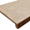 Noce Travertine Drop Face Pool Coping Tiles