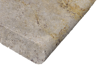 antique travertine bullnose pool coping tiles, biege pool coping tiles, round edge pool coping pavers by stone pavers australia