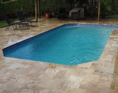Antique Travertine Bullnose pool coping tiles biege pool coping tiles round edge pool coping pavers by stone pavers