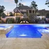 noce travertine bullnose pool coping tiles, brown tiles, beige tiles, cream tiles, round edge pool tiles, stone pavers sydney
