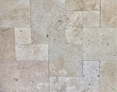 rustica travertine french pattern tiles