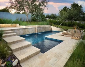 Ivory Travertine pavers or tiles By Stone Pavers