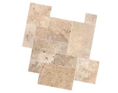 Rustica travertine french pattern pavers, beige tiles, stone pavers melbourne