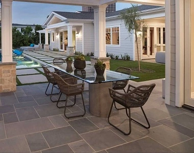 cheap french pattern tiles and pavers in bluestone