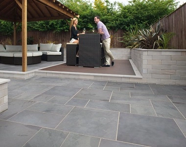 french pattern bluestone tiles and pavers