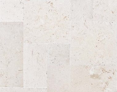 shell white french pattern tiles and pavers, white tiles, stone pavers australia