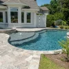 Silver Travertine French Pattern Tiles Pool Silver Tiles By Stone Pavers Australia