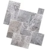 silver travertine french pattern tiles, silver tiles by stone pavers australia