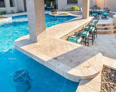 travertine pool coping tiles and pavers