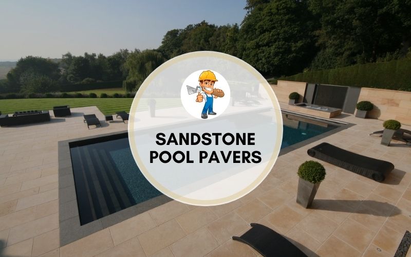 sandstone pool pavers