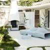 White Crazy Paving Patio Area