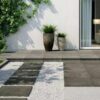 black granite pavers