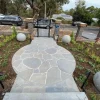 bluestone crazy paving stepping stone