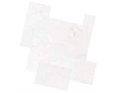 white french pattern tiles