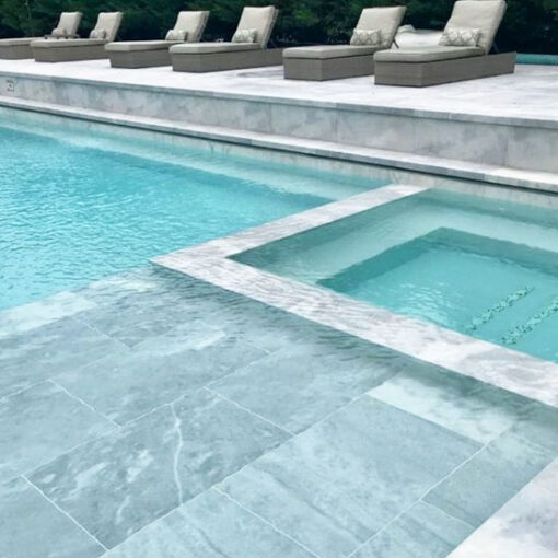 Tundra Marble Pool Coping Tiles