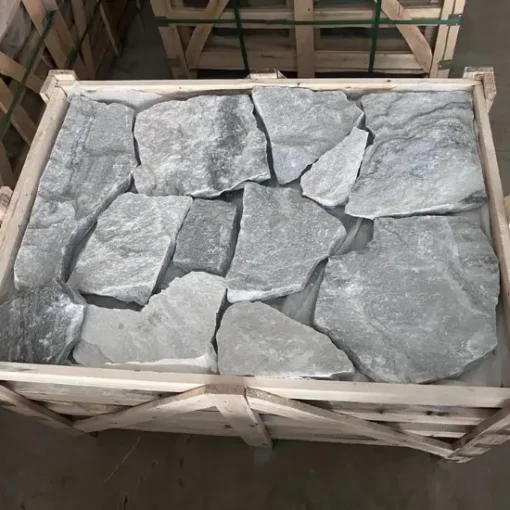 marble loose cladding in a crate