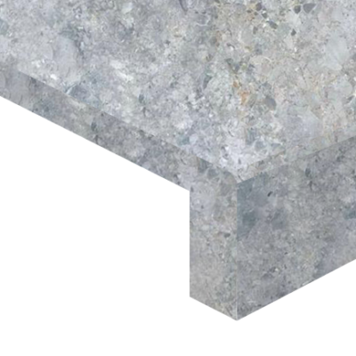grey limestone drop face pool coping
