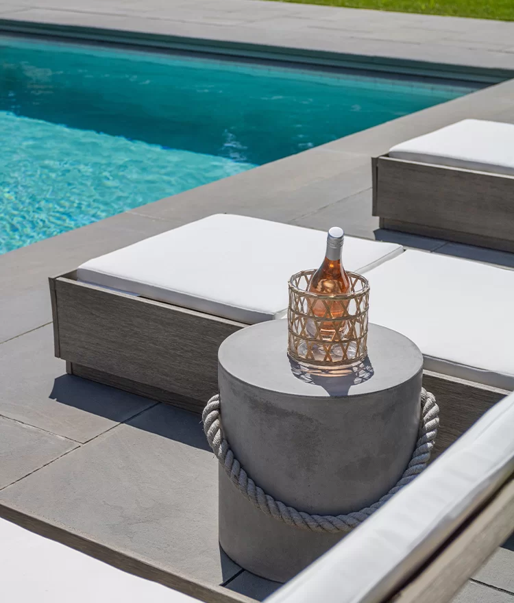 bluestone pavers around pool