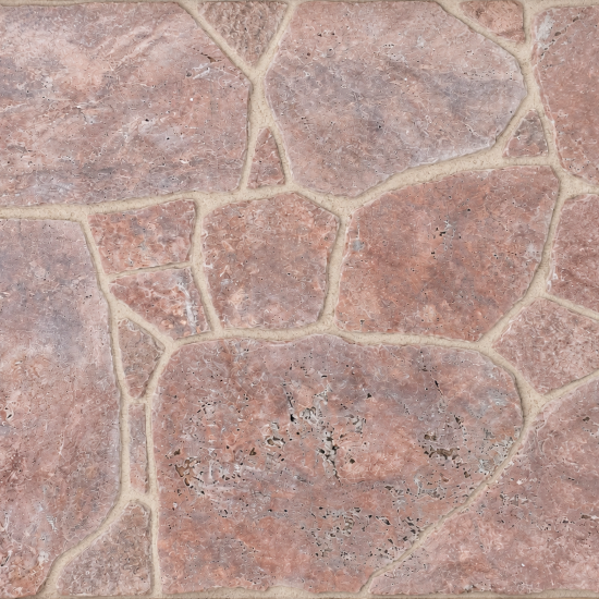 travertine crazy paving desert rose