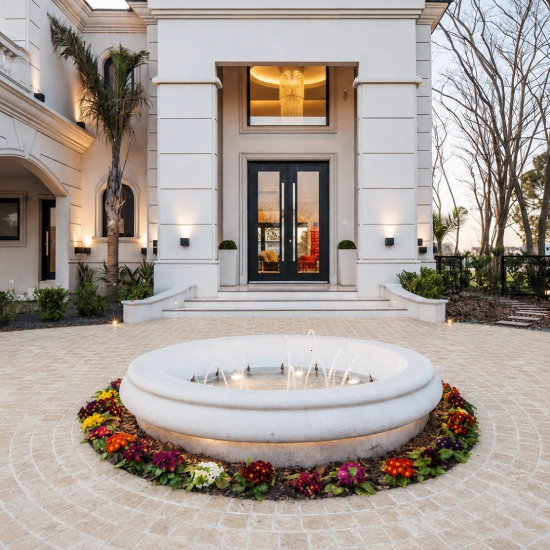 cobblestone driveway